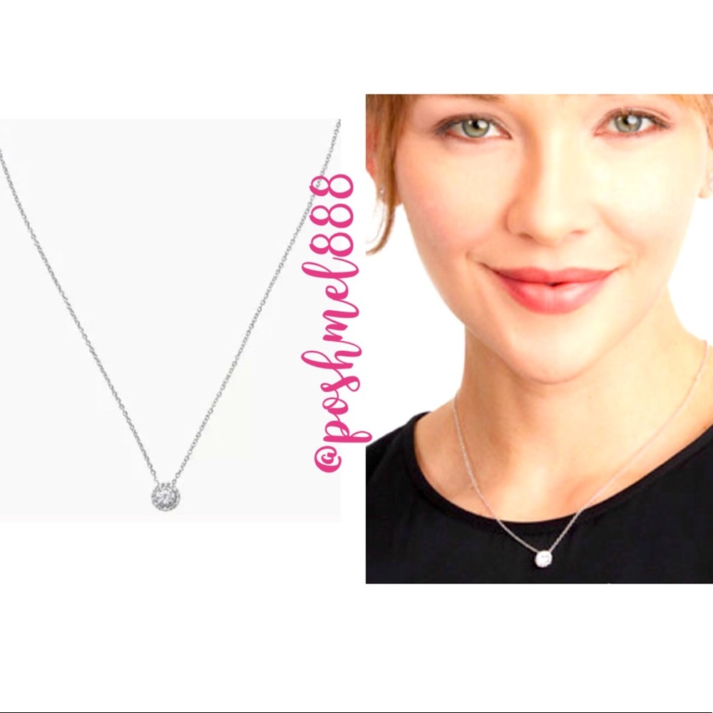 :: Stella & Dot | Shimmering Silver CZ Duchess Necklace - Retired - Picture 7 of 12